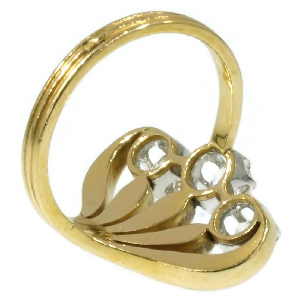 Typical Art Nouveau diamond engagement ring (image 7 of 15)